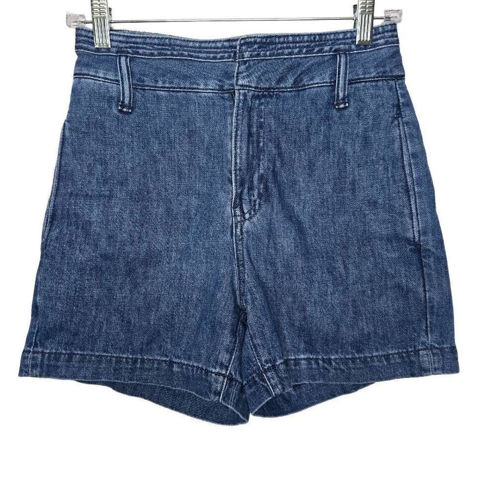 Gap Blue High Rise Denim Jean Shorts Size 24R